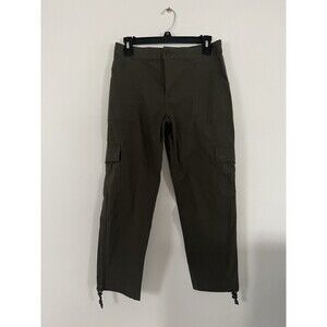 Sanctuary Women’s Cargo Pants Olive Green NWT Size Small Adjustable Ankle Hem